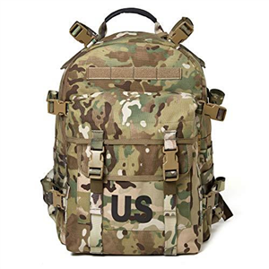Military Backpack Molle II Assault Pack Rifleman Rucksack Surplus Army Tactical Bergen Multicam Waterproof Bag with YKK Zipper and UTX Buckle - Over 30L