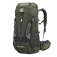 Bseash 60L Waterproof Lightweight Hiking Backpack with Rain Cover,Outdoor Sport Travel Daypack for Climbing Camping Touring (Army Green)
