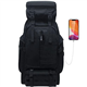 Vaupan 80L Camping Hiking Backpack, Large Military Tactical Backpack, Waterproof Travel Daypack With Carabiner Outdoor Molle Rucksack for Men Women (Black)