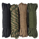 aufodara 4pcs 19ft/6 meters Paracord Rope 7 Inner Strands Nylon Rope 550lb Breaking Strength for Outdoor Survival Rope, Lanyards, Keychain, Dog Collar, DIY Kit Craft Toy (D4-A-4x19ft)