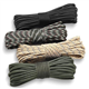 FINEASY 4 PCS Paracord 550, 60m Utility Paracord Bracelet Kit, 4mm Parachute Climbing Rope Black Nylon Rope, 7 Strands Type III Military Equipment Cord for Camping, Survival, Dog Collar and Keychain