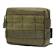 TRIWONDER Tactical Molle Belt Pouch Military Utility Admin Pouch EDC Gadgets Tool Bag Molle Accessories for Hiking Hunting (Green - 1 Pcs)