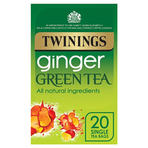 Twinings Green Tea Ginger 20 Tea Bags 40G