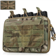 WYNEX Molle Admin Pouch of Kangaroo Style, Tactical Utility Tool Pouch with Mag/Zipper Strip Insert Modular EDC Medical Bag Organizer Attachment Patch Included