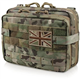 WYNEX Tactical Large Admin Pouch of Double Layer Design, Molle EDC EMT Utility Pouch with Map Sleeve Modular Tool Pouch Large Capacity Flag Patch Included
