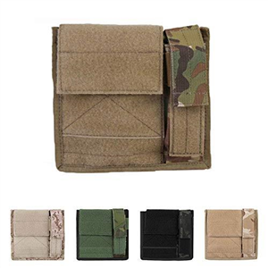 Elite Tribe Tactical Admin Light MAP Pouch Molle Military Airsoft Pouch (Multicam Black)