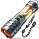 Sogdeco Torches LED Super Bright, 900000LM Rechargeable Torch with Camping Light, Zoomable, 11 Light Modes, Long Battery Life, Waterproof Powerful Tactical Torch for Camping, Dog Walking, Emergency