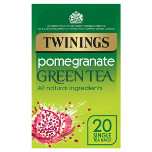Twinings Green Tea Pomegranate 20 Tea Bags 40G