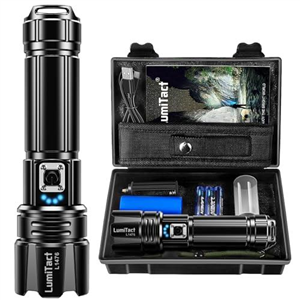 Torches LED Super Bright Rechargeable - 500000 Lumens Powerful Torch XHP70.2 Tactical Flashlight with Holster, 5 Modes & Zoomable Flash Light IP67 Waterproof for Camping Hiking Emergency Dog Walking