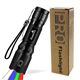 4 in 1 LED Torch Super Bright 900 Lumen Red & Green Light Blue Light Multifunctional Handheld Flashlight Adjustable Focus Waterproof Pocket Torch for Camping Outdoor