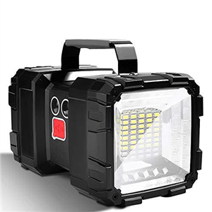 LETOUR Torch LED Super Bright 10000mAh 4800LM Multifunction Flashlight 7 Modes Rechargeable Camping Torch Large Light Powerful USB Power Bank for Outage,Outdoor