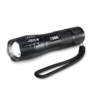 H&S LED Torch Set of 2 - Hand Torches Battery Powered - Super Bright Small Camping Flashlight - Pocket Sized Mini Waterproof Torch - Powerful Flash Light for Hiking - 5 Modes