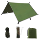 Mamamax 3mx3m Hammock Rain Fly Tent Tarp Waterproof Windproof Camping Tarp Army Military Combat Basha Shelter Poncho Camo Portable Sunshade for Outdoor Travel Beach