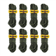 Smithok 8 Pack 4mm Guy Lines Ultralight Tent Cords with Aluminum Adjuster Tensioner Outdoor Camping Guylines Ropes for Tent Tarp,Climbing,Hiking Backpacking (Army-Green)