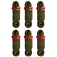 TRIWONDER Tent Guy Ropes 4mm Reflective Paracord Cord Guy Line with Adjuster 4m Tarp Rope for Camping Awning Hammock (Army Green - 6 Pcs)