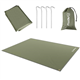 Flintronic 2.2M*1.5M Ultralight Camping Tarp, Lightweight Tarp Shelter for Hammock, Shelter Ground Mat Tent Footprint, Perfect for Backpacking, Hiking, Camping, ArmyGreen