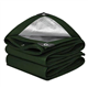 Tarpaulin 3m x 3m/10ft x10ft Waterproof Tarps Heavy Duty 125GSM - Green tarp Sheet - Premium Quality Cover Made Tarpaulin Tarps Green BZ-30041009