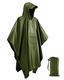 Victoper Waterproof Poncho Adult, Lightweight Reusable Rain Poncho Adult Waterproof for Outdoor Hiking Camping Cycling Traveling Waterproof Raincoat with Emergency Grommet Corners Army Green