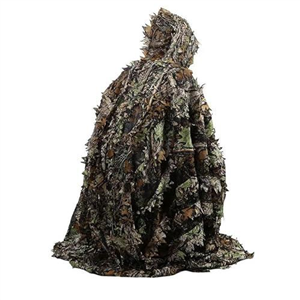Harrington Marley Ghillie Suit 3D Camo Leaf Woodland Shooting/Photography Camouflage Poncho Cover - Bird Watching Leaves Cover
