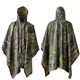 ElifeAcc Multifunctional Rain Cape Hooded Poncho - Waterproof Raincoat,Tent Ground Sheet Mat,Sunshade Tarp,Perfect for Outdoor Activities（Camouflage1）