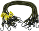 Savage Island Heavy Duty Bungee Cords with Hooks - 10 Pack - Choice of Sizes - Multi-Purpose Elastic Bungee Straps for Luggage, Roof Racks, Camping - Weatherproof & UV Resistant
