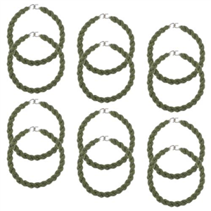 Giantree 12Pcs Military Boot Bands, Military Elastic Boot Straps, Boot Blousers Military with Metal Hooks Boot, Blousing Straps Military for Pants Men and Women Outdoor Hiking Military(Green)