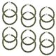 Giantree 12Pcs Military Boot Bands, Military Elastic Boot Straps, Boot Blousers Military with Metal Hooks Boot, Blousing Straps Military for Pants Men and Women Outdoor Hiking Military(Green)