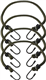 Savage Island 4 pack Heavy Duty Elastic Military Bungee Cords Olive Green