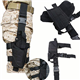 AGPTEK Drop Leg Holster Tactical Army Black Adjustable Military Airsoft Pistol/Gun Drop Leg Thigh Holster Right Handed with Magezine Pouch…