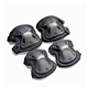 Ever Fairy Combat Tactical Military Hard X Knee Pads Elbow Pads Tactical Protection Sports Safety Pads (Black)