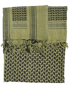 Mens Protective SAS Army Military Desert Tactical Neck Head Wrap Combat Sun Hat Scarf Shemagh Green, White, Blue, Black, Red, Sand (Combat Green/Black)