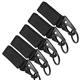 TANCUDER 5 Pack Tactical Gear Carabiner Clip Hanging Belt Carabiner Hook Nylon Webbing Buckle Strap Clip Molle Backpack Tape Keychains Hanging Buckle Belt Key Ring Holder for Outdoor Camping Hiking