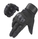 HIKEMAN Full Finger Half Finger Gloves for Men Women Touch Screen Hard Knuckle Gloves for Outdoor Sports Work Suitable for Cycling Motorcycle Hiking Climbing Lumbering Heavy Industry(Black, L)