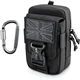 WYNEX Tactical Compass Phone Pouch, Large Molle Smartphone Holster Case Double Capacity Small Utility EDC Pouch with Compass Buckle and Carabiner