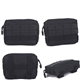 Tactical Molle Pouch Mini Tactical Admin Pouch Nylon EDC Utility Pouches Tools Bag for Outdoors(Black)