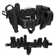 Kyrio Modular Equipment System Tactical Waist Belt with Pouches Tactical Duty Belt with Components Holster for Law Enforcement Guard Security Hunting (10 Pack, Black)