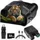 AKADE Night Vision Goggles, 4K Infrared Night Vision Binoculars for Adults with 32GB TF Card & 5x Zoom & Anti-Shake Motion Detection for Surveillance Tactical Gear, Military Scope for Hunting, Camping