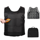 aleawol Stab Proof Vest with Plates, Front and Back Tactical Stab Proof Vest, Adjustable, Concealed Vest Stab Resistant Clothing Armour Vest for Body Protect