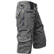 Mens Multi-Pocket Cargo Shorts Mens Cargo Shorts Combat Work Casual Chino Long 3/4 Below Knee Length Summer Pants for Tactical, Military, Hunting, Climbing