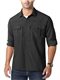 MAGCOMSEN Tactical Shirts for Men Military Combat Shirt Mens Safari Hiking Shirt Quick Dry UV Protection Fishing Clothing for Men Long Sleeve Working Tops Black