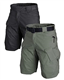 AUTIWITUA Men's Waterproof Tactical Shorts Outdoor Cargo Shorts, Lightweight Quick Dry Breathable Hiking Fishing Cargo Shorts - Multi - 4X-Large