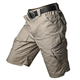 CARWORNIC Men's Tactical Cargo Shorts Rip-Stop Camouflage Military Outdoor Hiking Casual Shorts with Multi Pockets