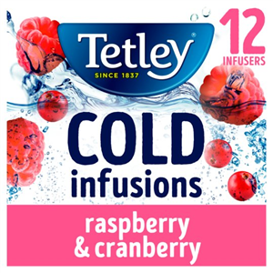Tetley 12 Cold Infusion Raspberry & Cranberry 27G