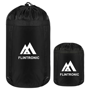 flintronic Compression Stuff Sack for Sleeping Bag, Lightweight Waterproof Compact Stuff Sack, Compression Bag with Ripstop Fabric, Storage Bag with Drawstring Closure for Camping, Hiking, L