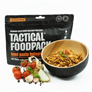 Tactical Foodpack Spaghetti Bolognese - Freeze Dried Meals I Ready to Eat I MRE I Survival I Outdoor Food I Trekking Food I Expedition I Office