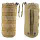 Tactical MOLLE Water Bottle Pouch Drink Bottle Bag Holder Carrier Holster for Military Airsoft Running Hydration (Tan)