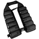 LUMINFLY Tactical Drink Holder Vest, Adjustable 12 Can Beverage Carrier, Quick Release Shoulder Sling, Black Nylon