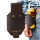 Pu Leather Beer Carrier – Tacticals Bottle Holder Strap, Drink Holster with Clip for Hiking, Tailgate, Party | Adjustable Waist Belt Pouch for Soda Can Water Flask Outdoor Sports Barbecue Gear