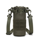 Tactical Water Bottle Pouch Nylon Drawstring Water Bottle Carrier Bag Backpack Drink Holder with Shoulder Strap