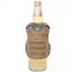AQzxdc Tactical Beer Bottle Cover Mini Miniature Molle Vest Personal Bottle Drink Set Adjustable Shoulder Strap,Beige,1 Pcs